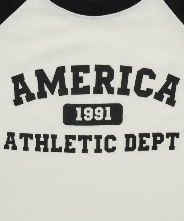 AMERICAラグランチビT