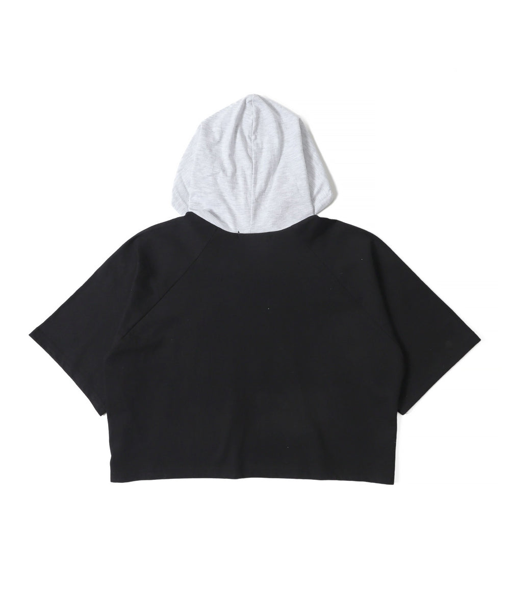 フーデッドバイカラーT