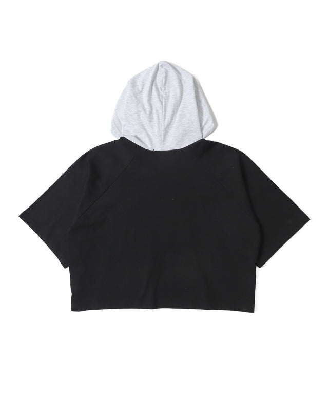 フーデッドバイカラーT