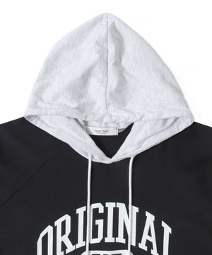 フーデッドバイカラーT