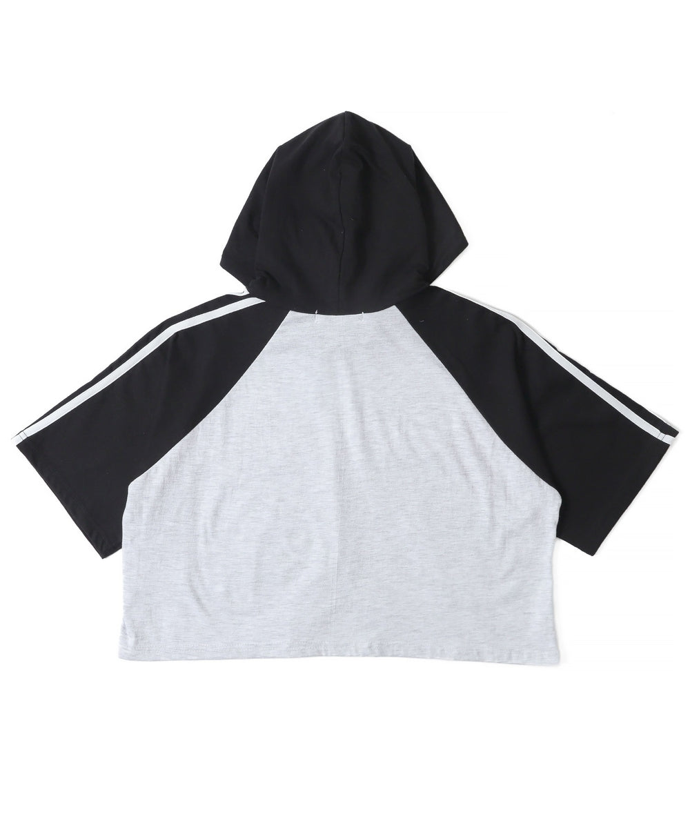 フーデッドラグランT