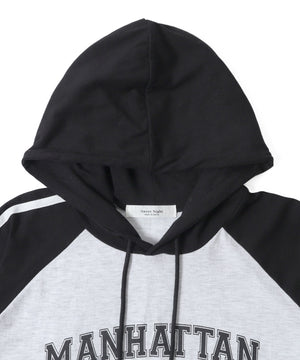 フーデッドラグランT