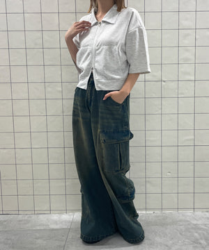 杢グレー　モデル:155cm F着用