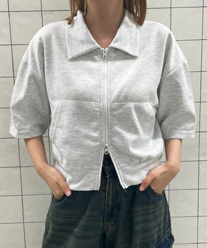 杢グレー　モデル:155cm F着用