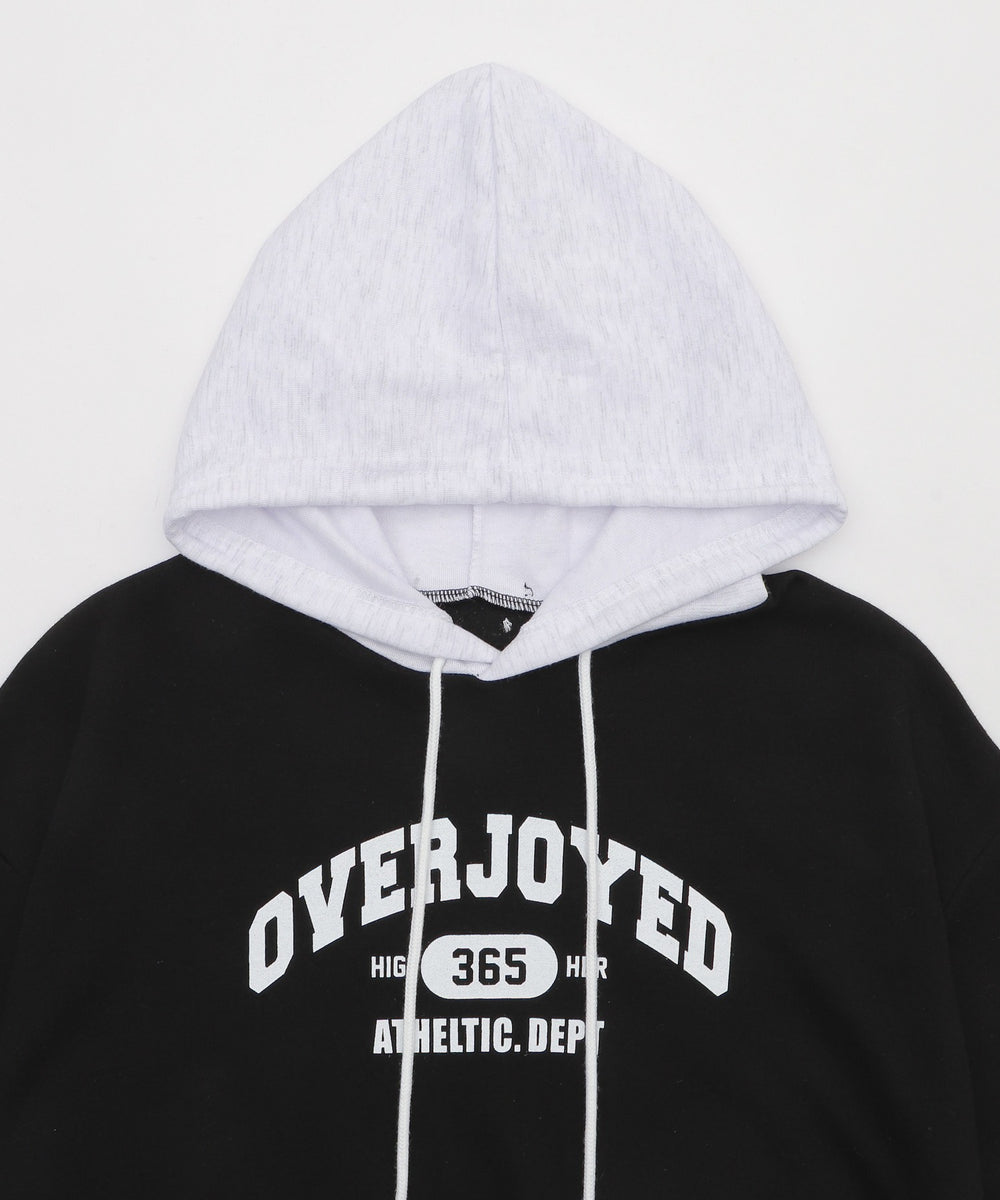 SSバイカラーカレッジパーカー