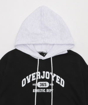 SSバイカラーカレッジパーカー