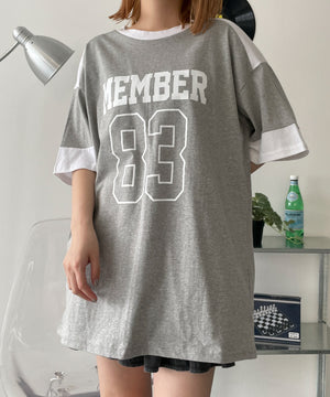 杢グレー　モデル:155cm F着用