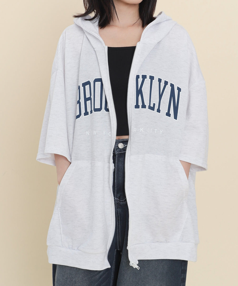 杢グレー モデル：147cm F着用