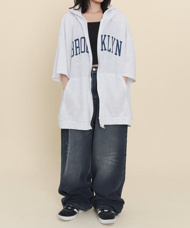 杢グレー モデル：147cm F着用