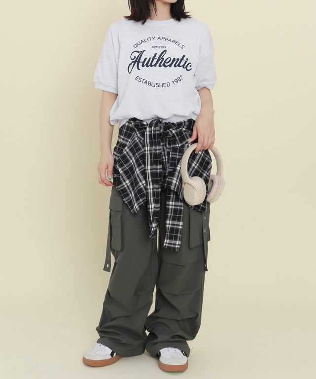 杢グレー モデル：147cm F着用