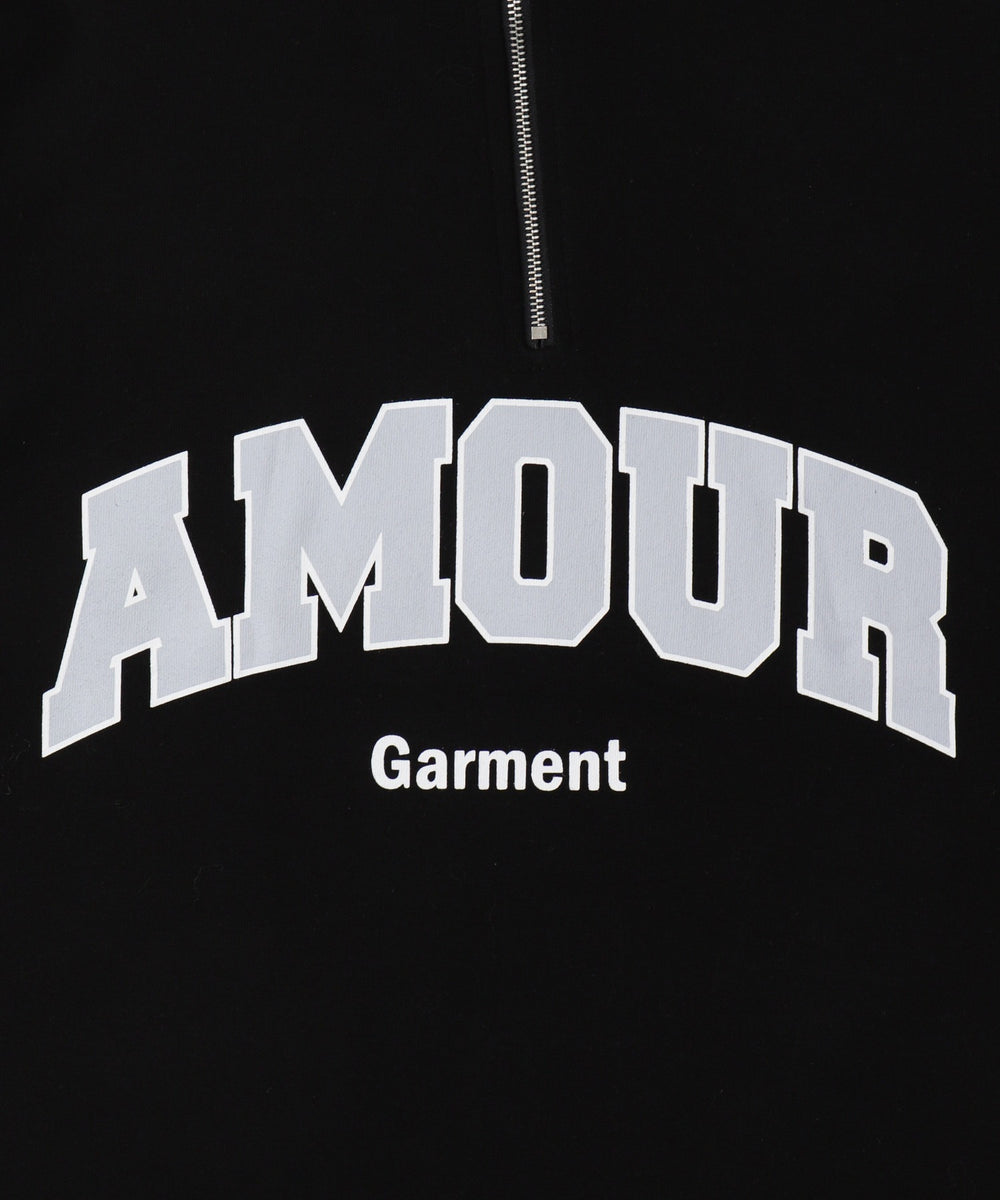 AMOURハーフジップT