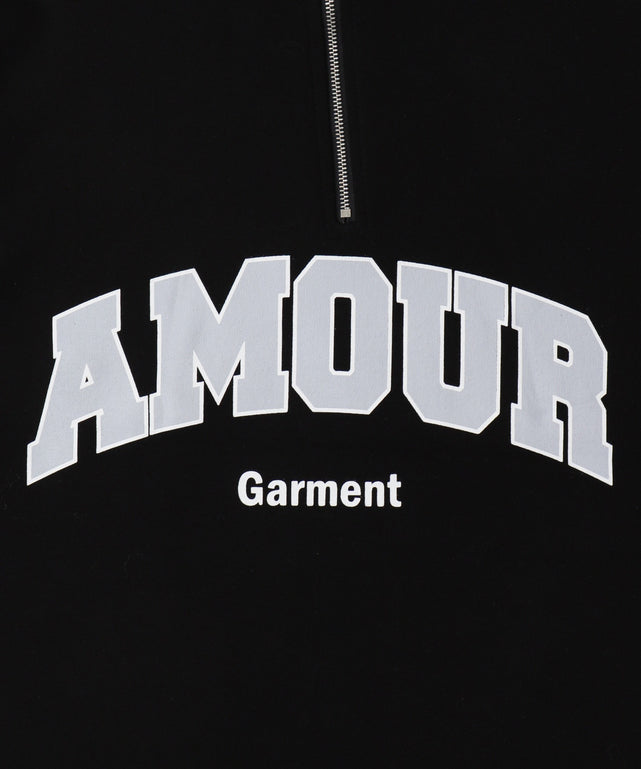 AMOURハーフジップT