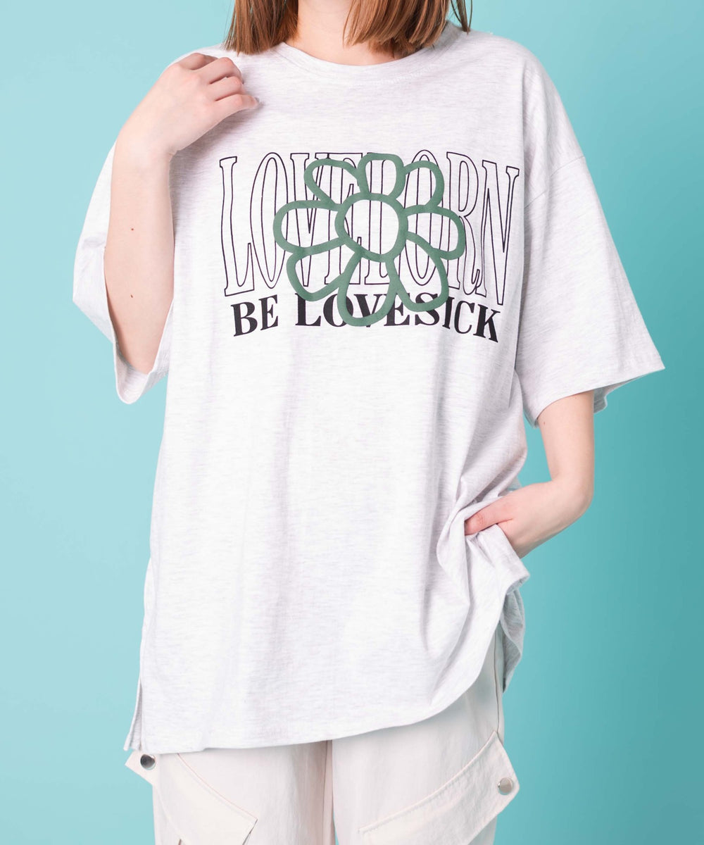 杢グレー　モデル:155cm F着用