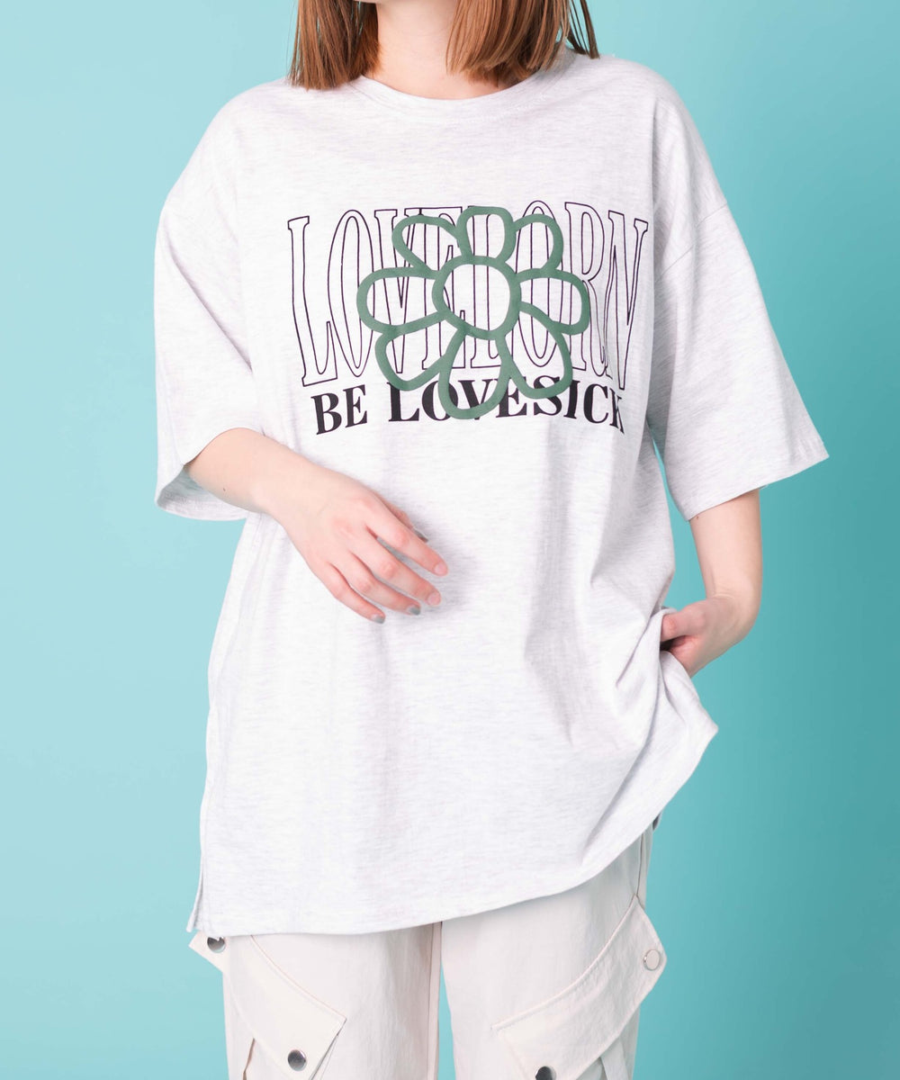 杢グレー　モデル:155cm F着用