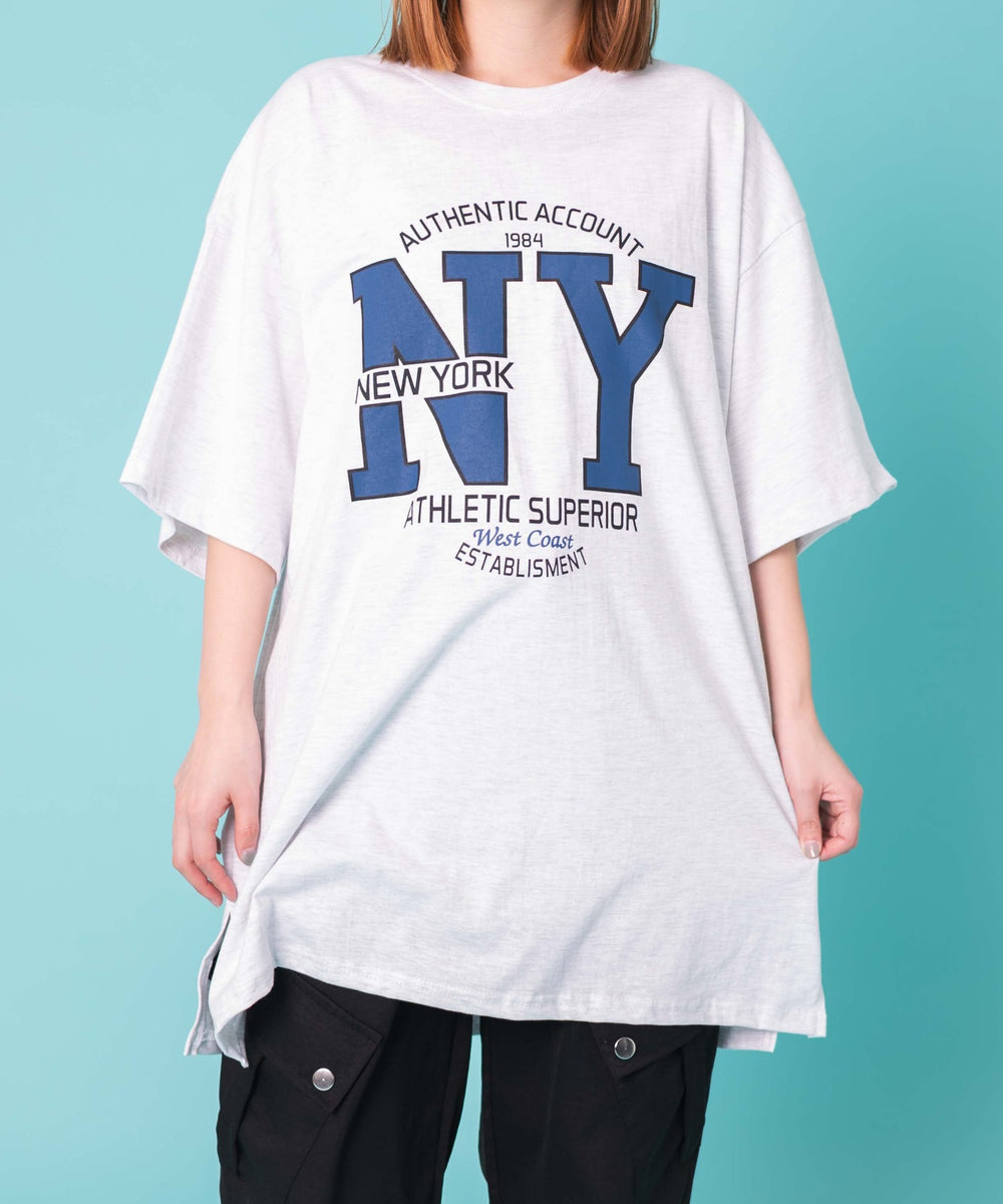 杢グレー　モデル:155cm F着用