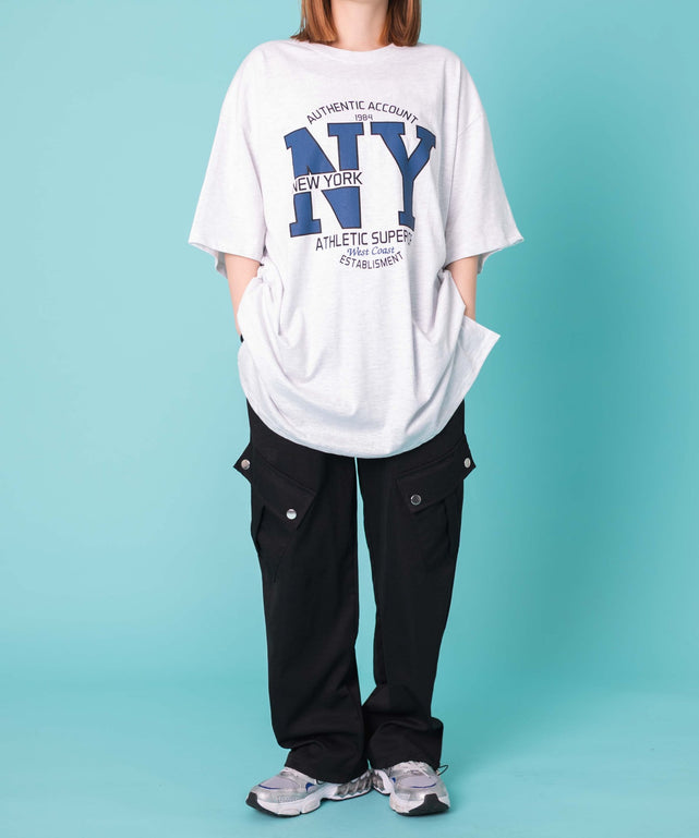 杢グレー　モデル:155cm F着用