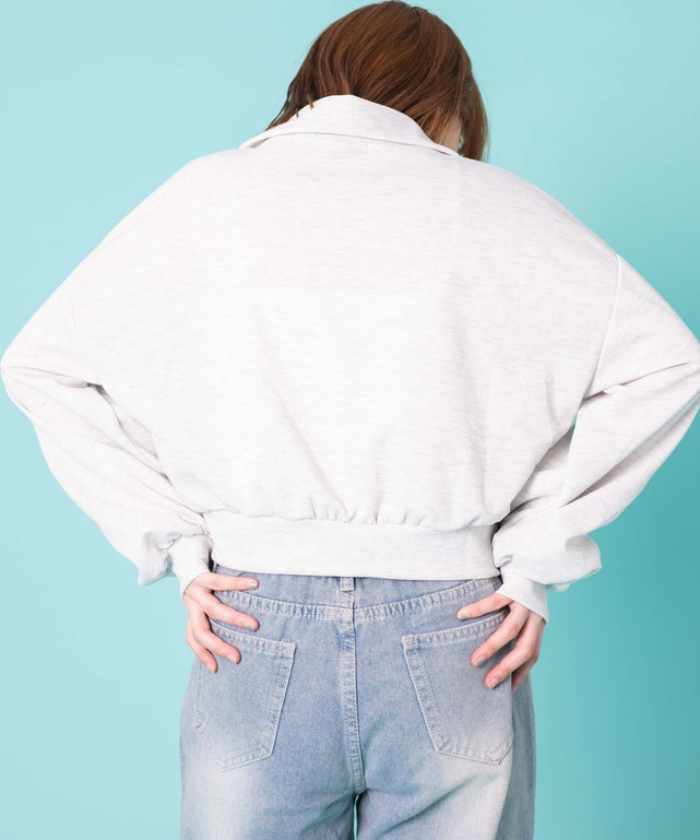 杢グレー　モデル:155cm F着用