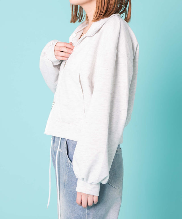 杢グレー　モデル:155cm F着用