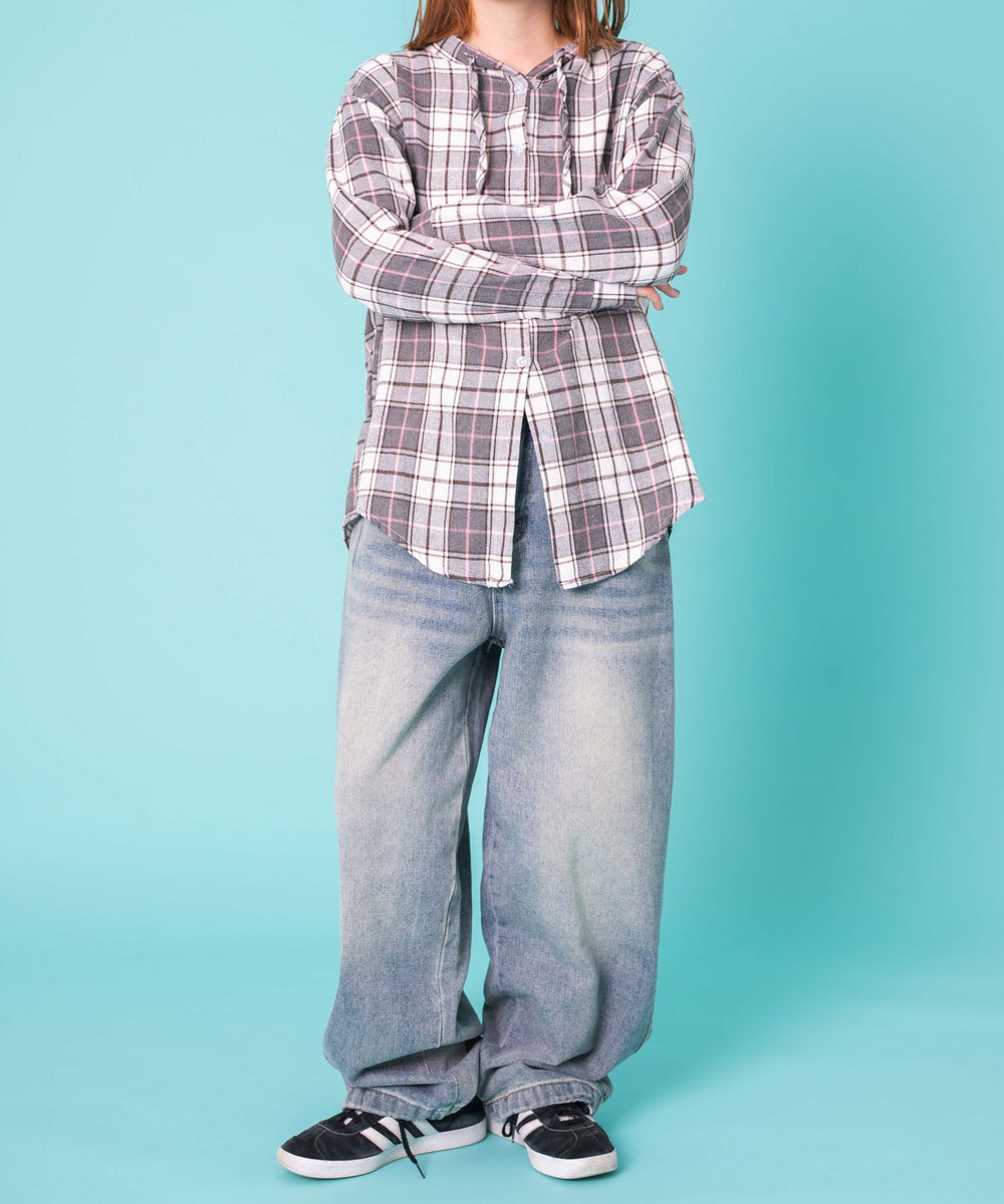 グレー　モデル:155cm F着用