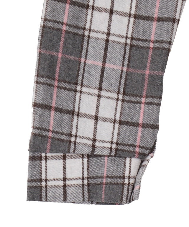 フーデッドチェックシャツ