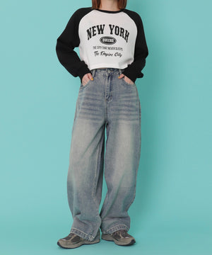 デニム淡 モデル：155cm M着用