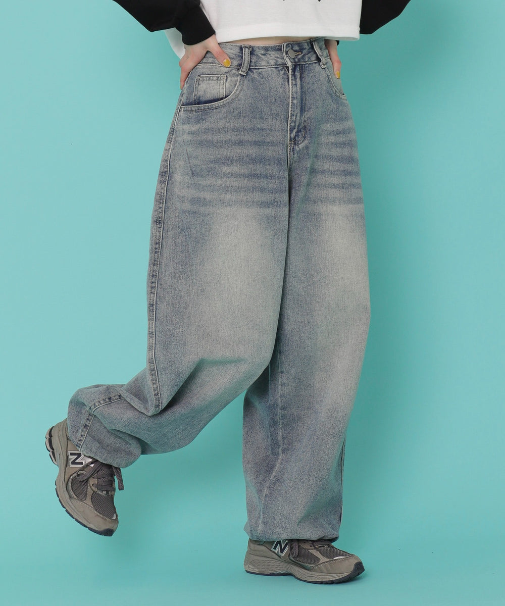 デニム淡 モデル：155cm M着用