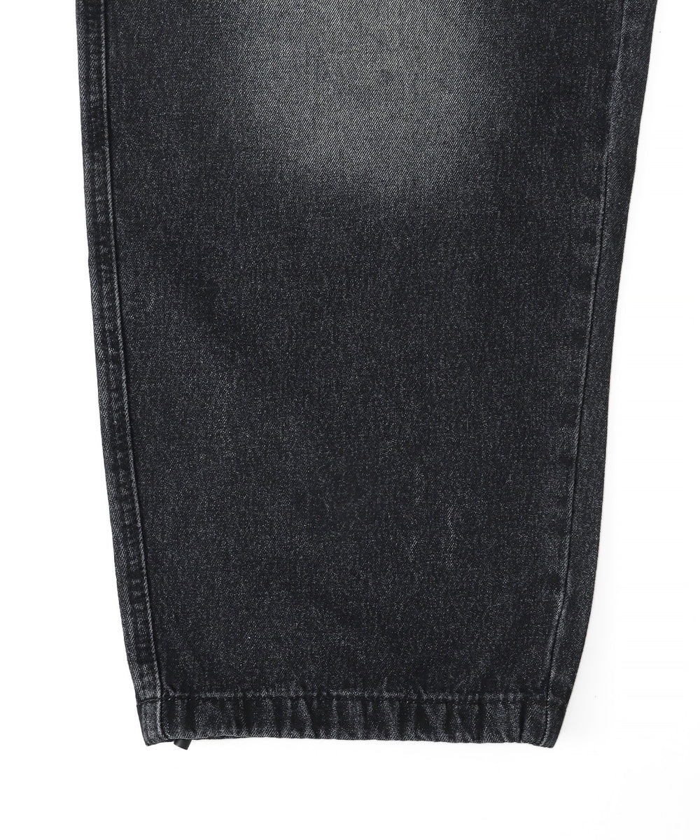 バックポケットロゴバギーデニム