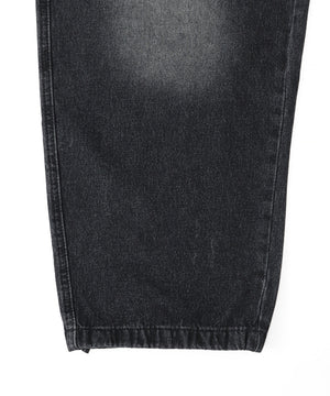 バックポケットロゴバギーデニム