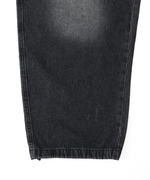 バックポケットロゴバギーデニム