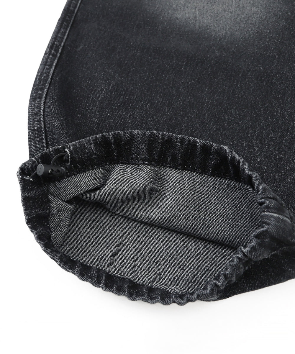 バックポケットロゴバギーデニム