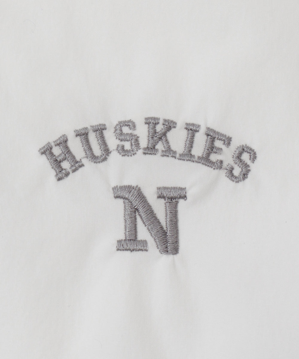 バイカラーナイロンフードジャケット