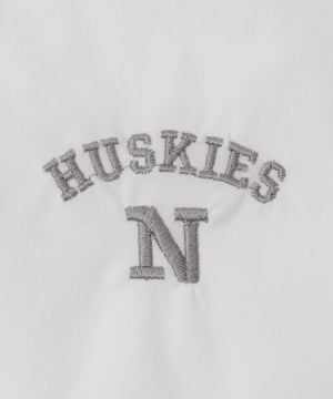 バイカラーナイロンフードジャケット