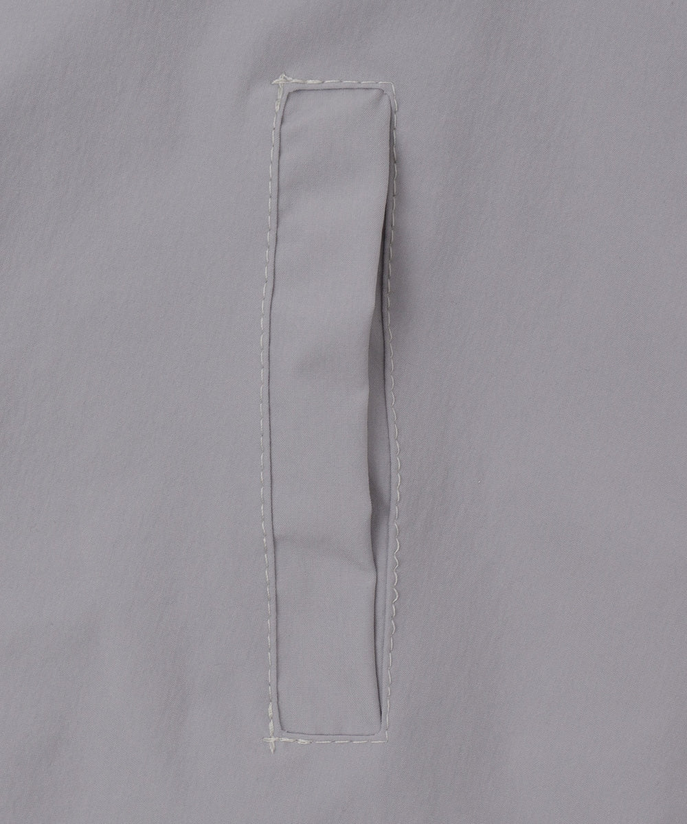 バイカラーナイロンフードジャケット