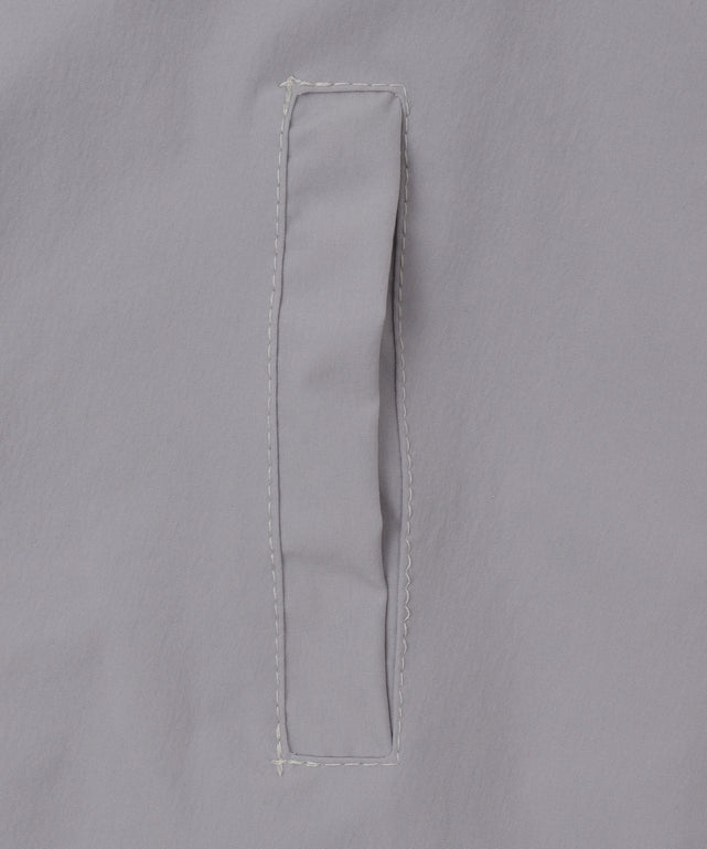 バイカラーナイロンフードジャケット