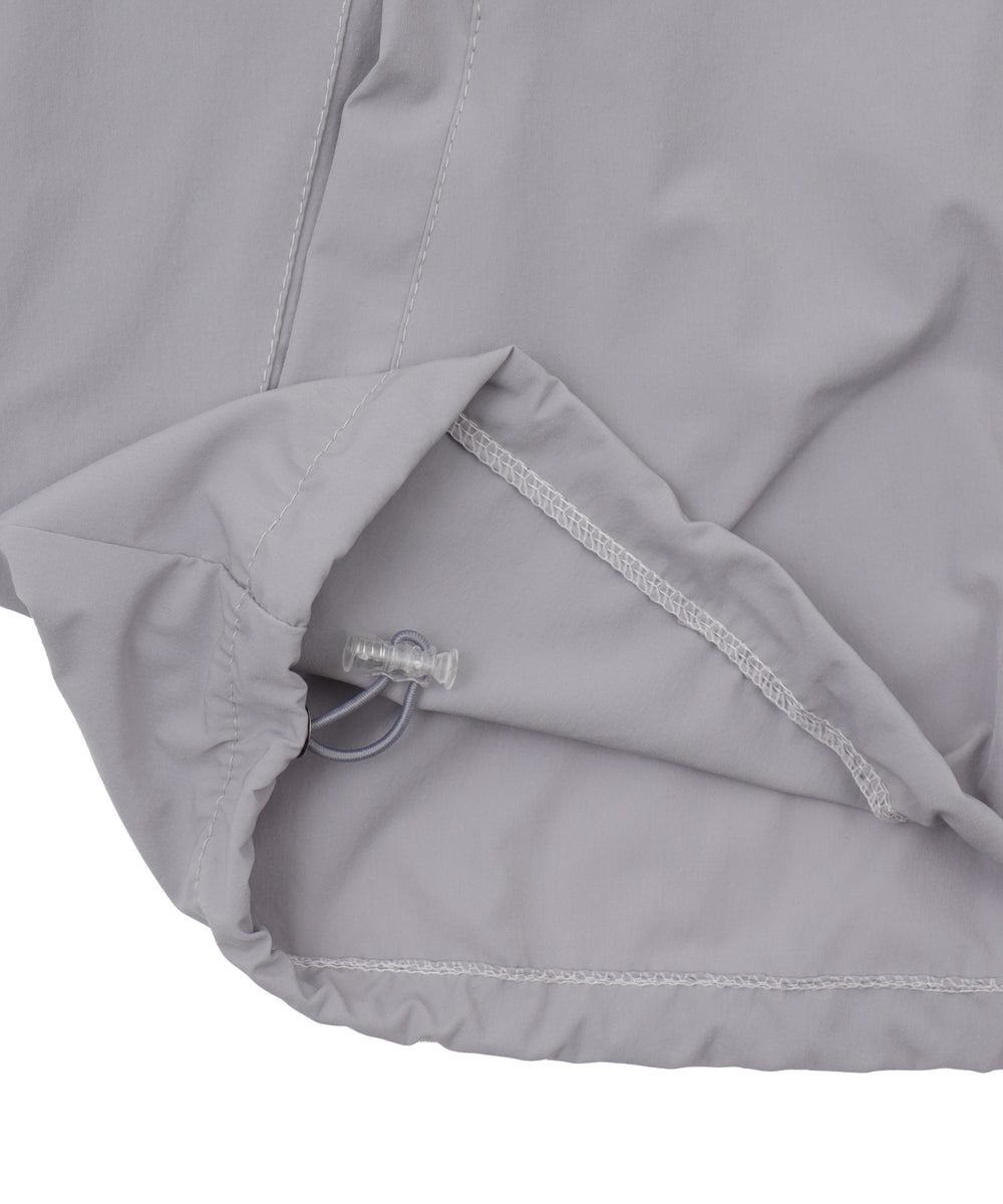 バイカラーナイロンフードジャケット