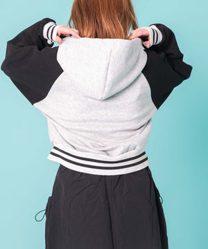 杢グレー　モデル:155cm F着用