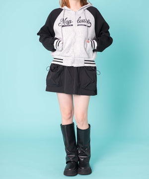 杢グレー　モデル:155cm F着用