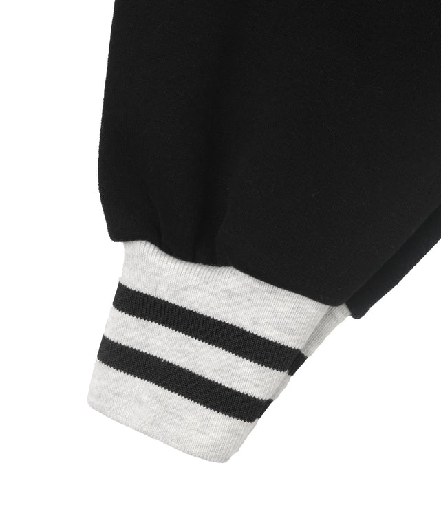 バイカラーロゴラグランジップパーカー