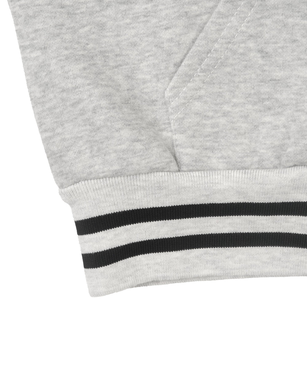 バイカラーロゴラグランジップパーカー