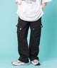 ビッグポケットカーゴパンツ/ブラック　モデル:155cm F着用