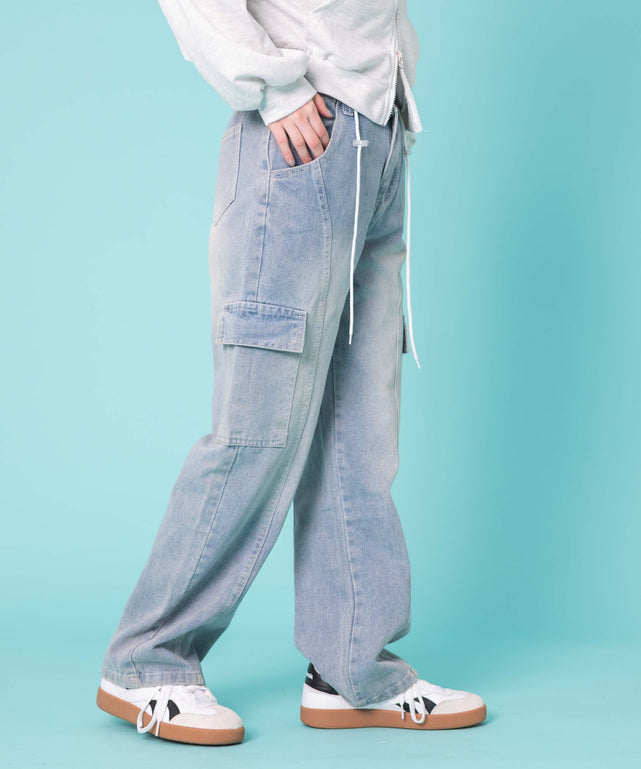 デニム淡　モデル:155cm F着用