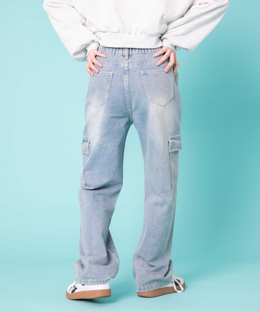 デニム淡　モデル:155cm F着用