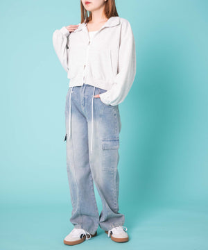 デニム淡　モデル:155cm F着用