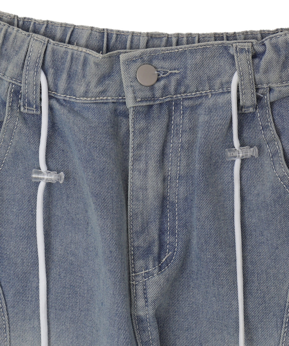 ドローコードワイドカーゴデニム