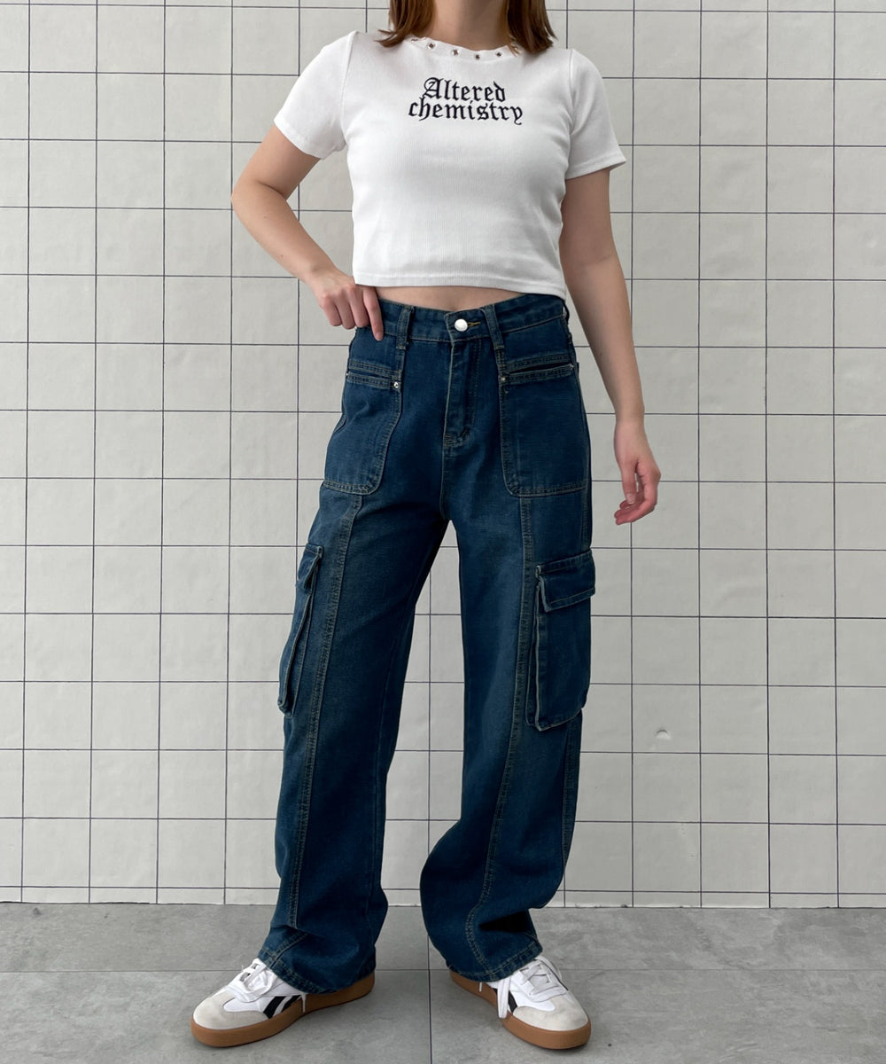 ブルー　モデル:155cm M着用