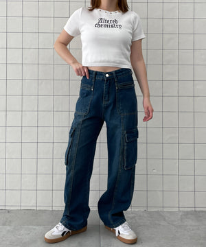 ブルー　モデル:155cm M着用