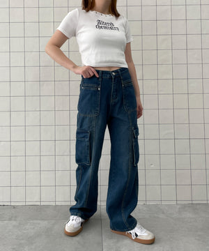 ブルー　モデル:155cm M着用