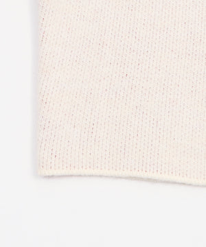 ハーフジップロゴラグランニットプルオーバー