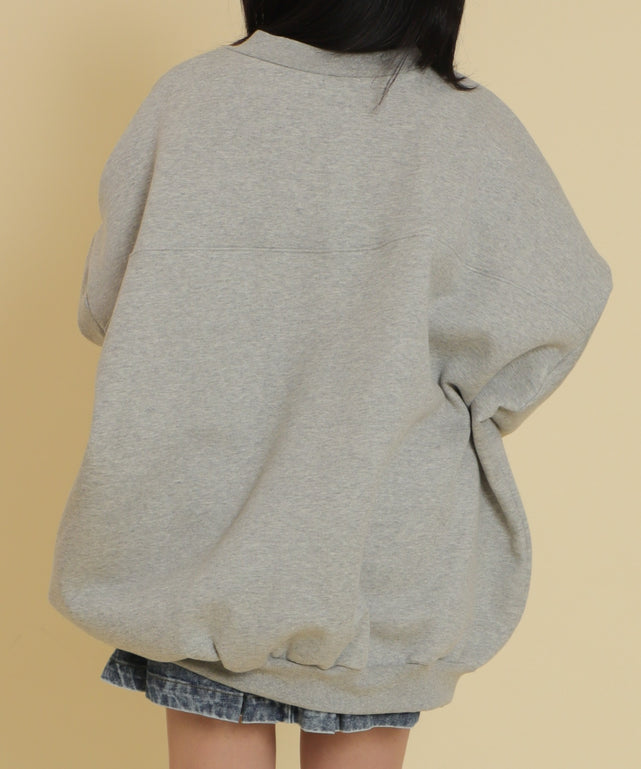 杢グレー モデル：147cm F着用