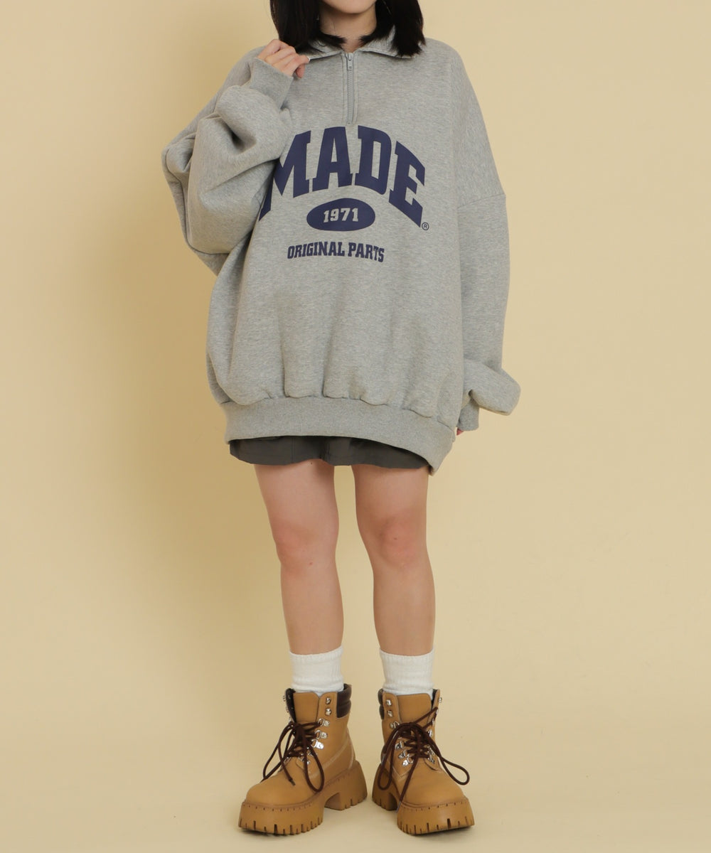 杢グレー モデル：147cm F着用